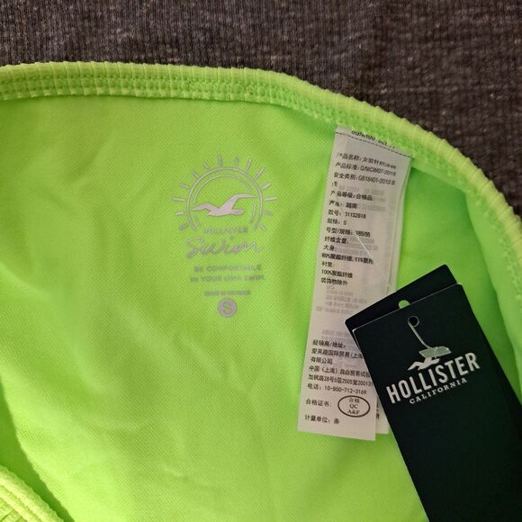 Lot Of 2 Hollister Bikinis Bottoms 1-Green 1-Blue NWT's Size Small - Picture 2 of 8